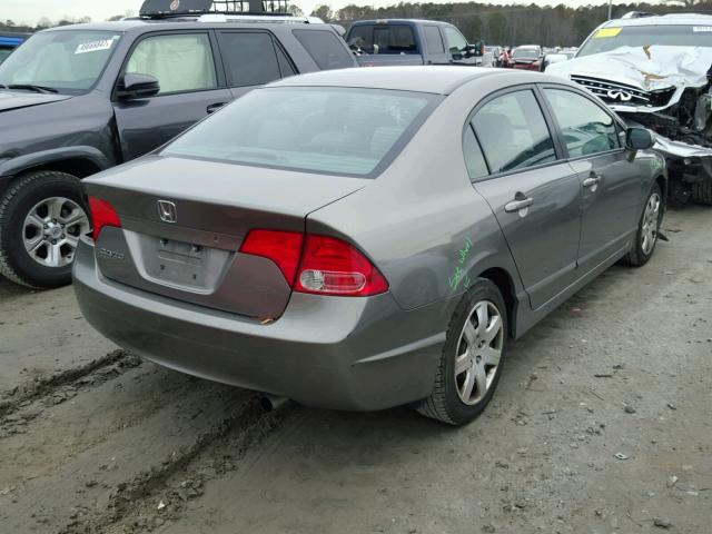 1HGFA16537L007969 - 2007 HONDA CIVIC LX GRAY photo 4