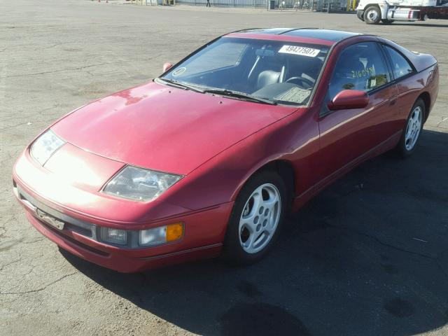 JN1RZ26H4MX501818 - 1991 NISSAN 300ZX 2+2 BURGUNDY photo 2