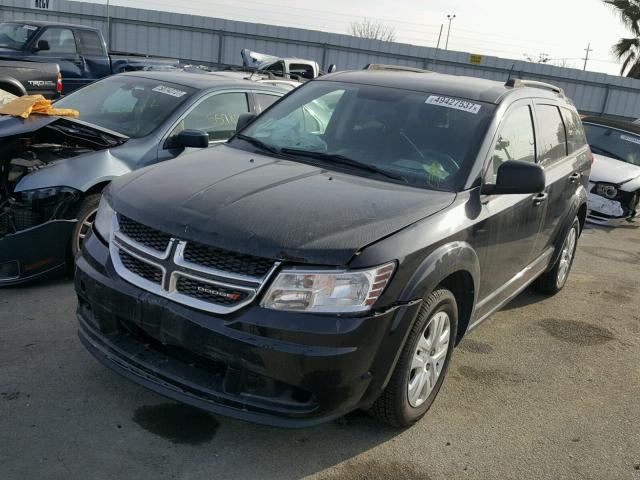 3C4PDCAB7ET285553 - 2014 DODGE JOURNEY SE BLACK photo 2