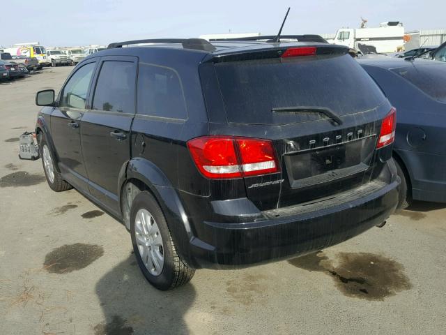 3C4PDCAB7ET285553 - 2014 DODGE JOURNEY SE BLACK photo 3