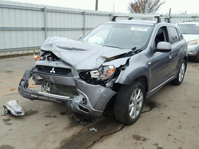 JA4AP4AU0CZ009350 - 2012 MITSUBISHI OUTLANDER GRAY photo 2