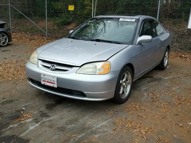 1HGEM21942L083860 - 2002 HONDA CIVIC EX SILVER photo 2