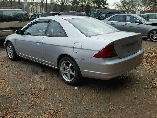 1HGEM21942L083860 - 2002 HONDA CIVIC EX 银色 照片 3