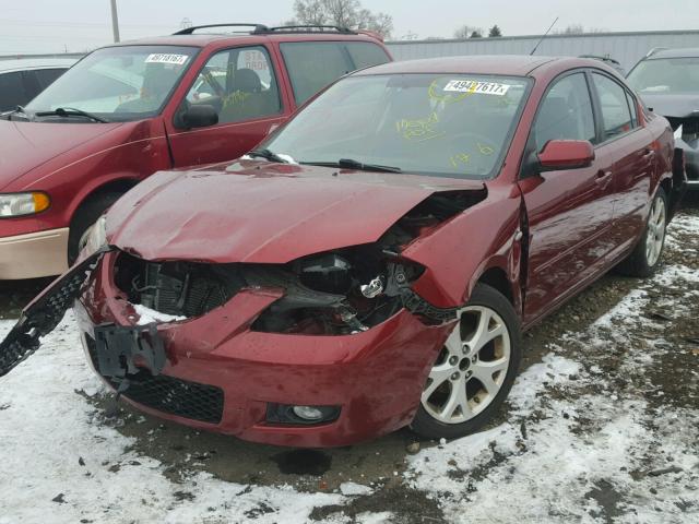 JM1BK32F881146173 - 2008 MAZDA 3 I RED photo 2