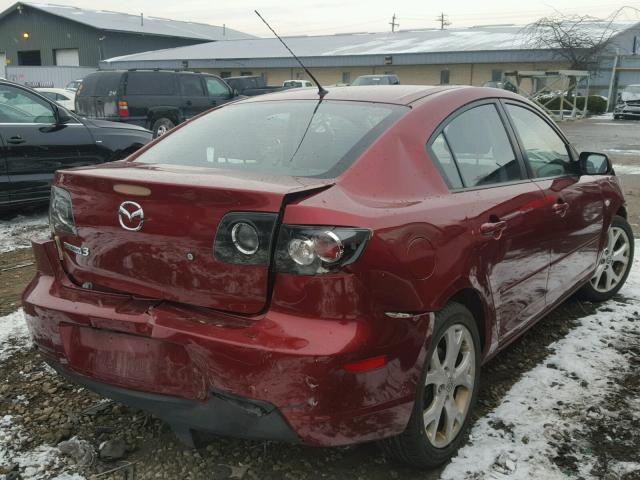 JM1BK32F881146173 - 2008 MAZDA 3 I RED photo 4