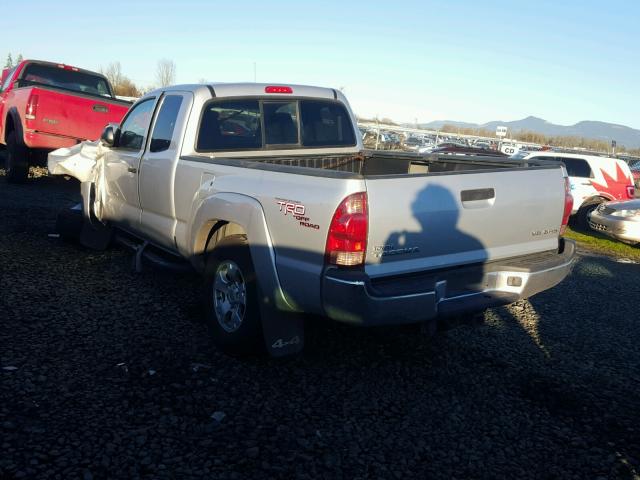 5TEUU42N56Z263471 - 2006 TOYOTA TACOMA ACC SILVER photo 3