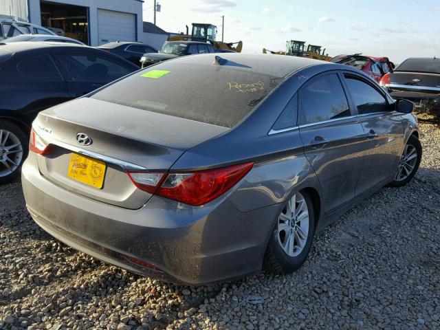 5NPEB4AC5CH331759 - 2012 HYUNDAI SONATA GLS GRAY photo 4