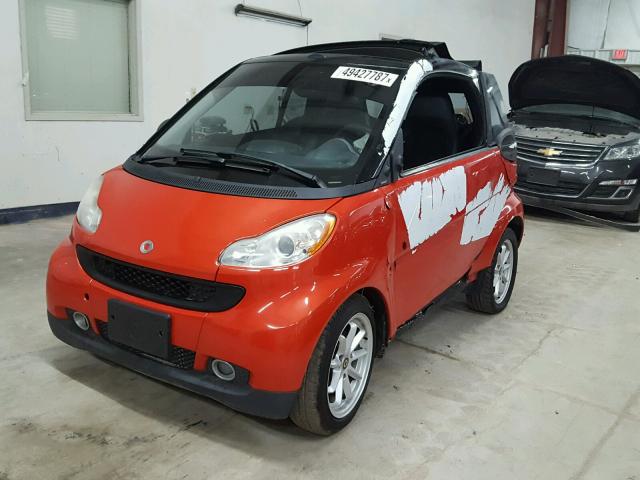 WMEEK31X08K102476 - 2008 SMART FORTWO PAS 橙色 照片 2