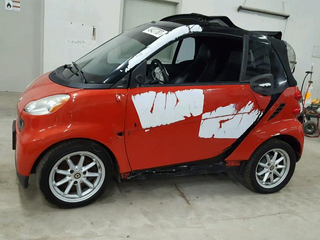 WMEEK31X08K102476 - 2008 SMART FORTWO PAS 橙色 照片 9