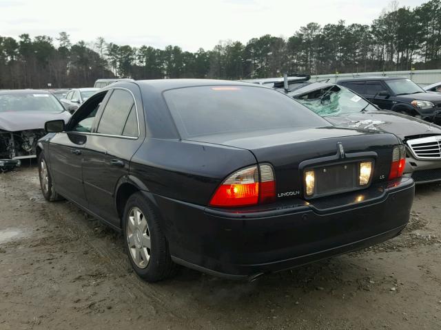 1LNHM86S65Y632102 - 2005 LINCOLN LS BLACK photo 3