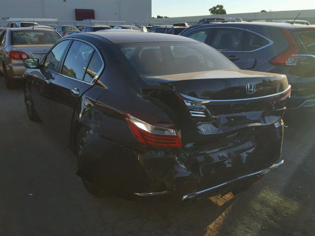 1HGCR2F31HA027554 - 2017 HONDA ACCORD LX BLACK photo 3