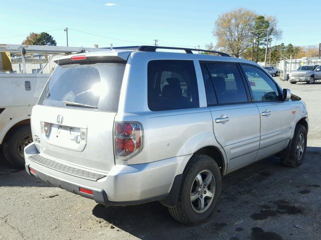 5FNYF28747B005759 - 2007 HONDA PILOT EXL SILVER photo 4