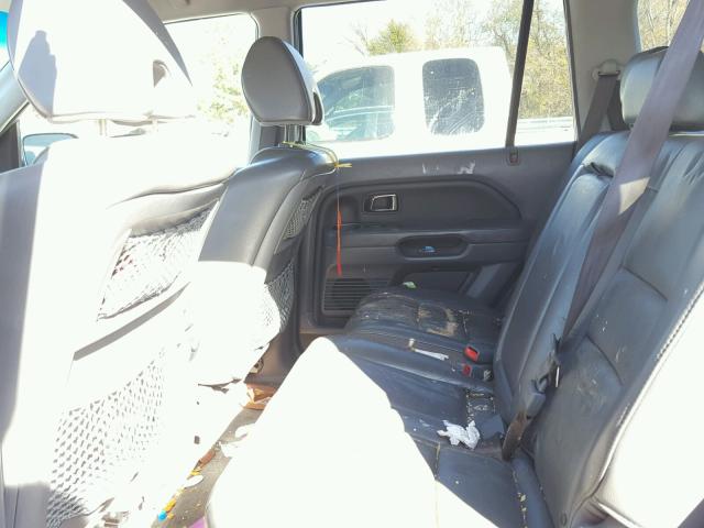 5FNYF28747B005759 - 2007 HONDA PILOT EXL SILVER photo 6