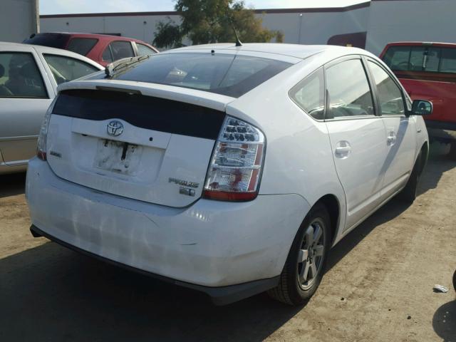 JTDKB20U297830484 - 2009 TOYOTA PRIUS WHITE photo 4