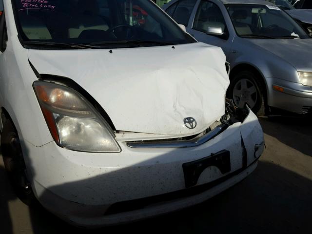 JTDKB20U297830484 - 2009 TOYOTA PRIUS WHITE photo 9