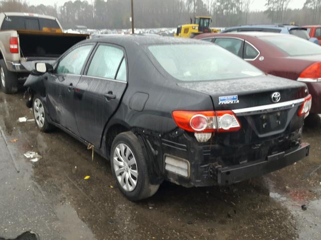 5YFBU4EE1DP159727 - 2013 TOYOTA COROLLA BA BLACK photo 3