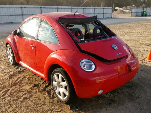 3VWDD21C82M401982 - 2002 VOLKSWAGEN NEW BEETLE RED photo 3