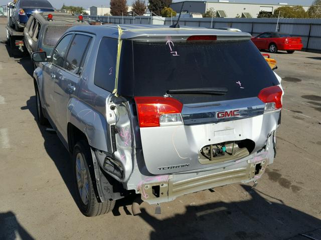 2GKALMEK9E6117592 - 2014 GMC TERRAIN SL SILVER photo 3