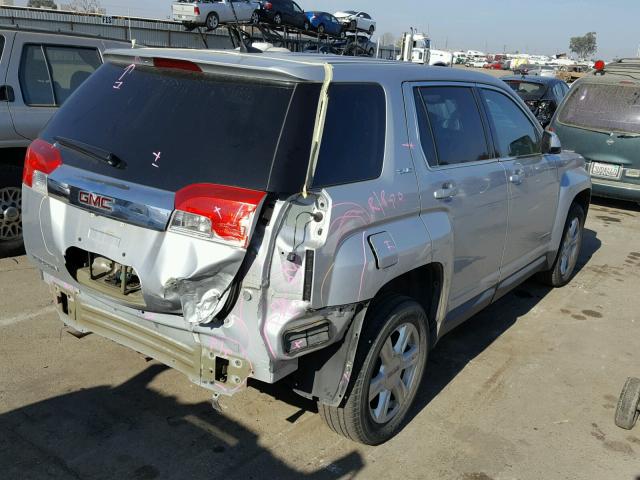 2GKALMEK9E6117592 - 2014 GMC TERRAIN SL SILVER photo 4