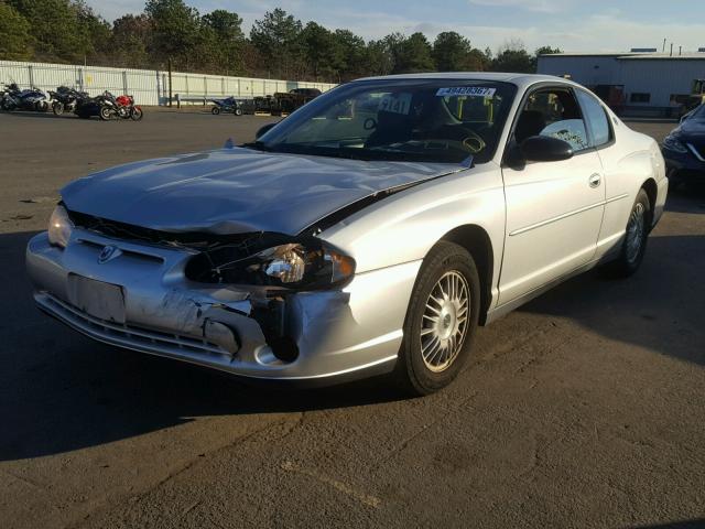 2G1WW12E829127748 - 2002 CHEVROLET MONTE CARL ვერცხლისფერი ფოტო 2