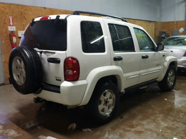 1J8GL58K54W135933 - 2004 JEEP LIBERTY LI WHITE photo 4