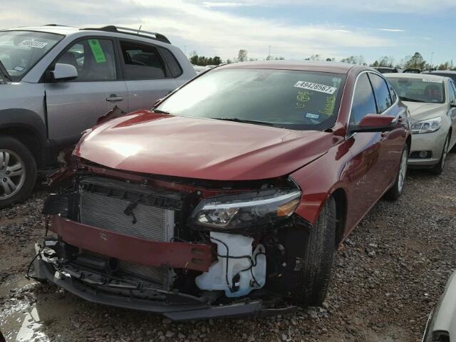 1G1ZE5ST5HF133402 - 2017 CHEVROLET MALIBU LT RED photo 2