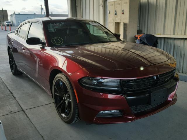 2C3CDXHG6HH543781 - 2017 DODGE CHARGER SX RED photo 1