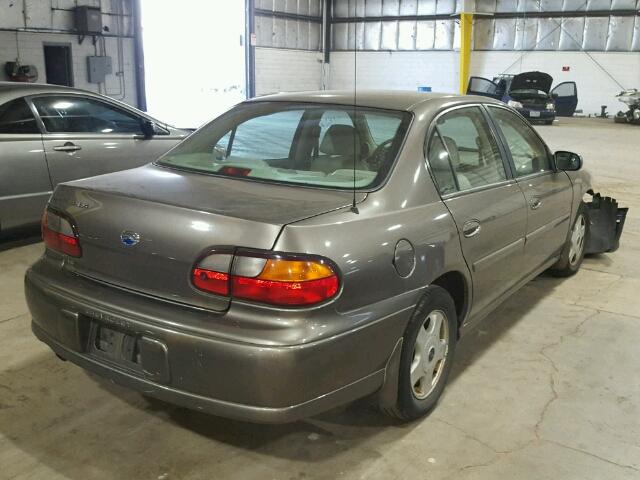 1G1NE52J816174206 - 2001 CHEVROLET MALIBU LS BROWN photo 4