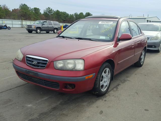 KMHDN45D03U490289 - 2003 HYUNDAI ELANTRA GL BURGUNDY photo 2