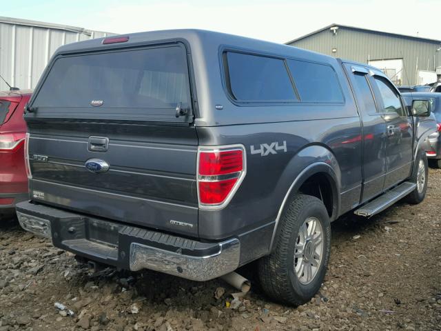 1FTFX1EF5BFC46230 - 2011 FORD F150 SUPER GRAY photo 4