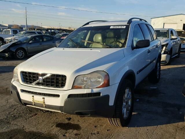 YV1CZ91H541071491 - 2004 VOLVO XC90 T6 WHITE photo 2