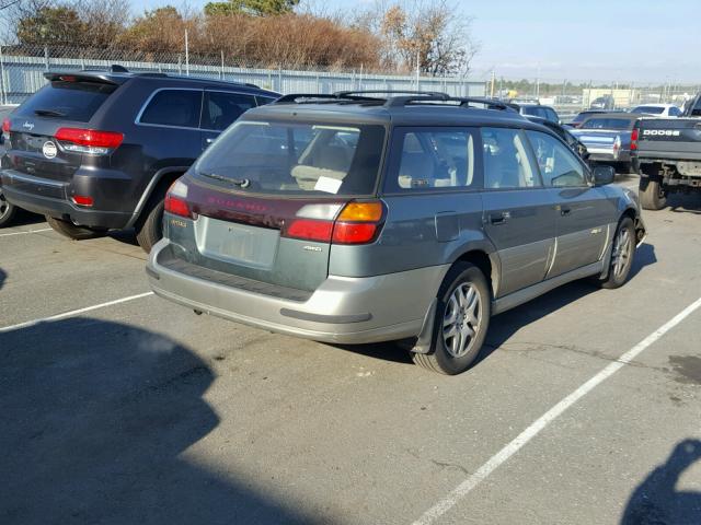 4S3BH665527611949 - 2002 SUBARU LEGACY OUT GREEN photo 4