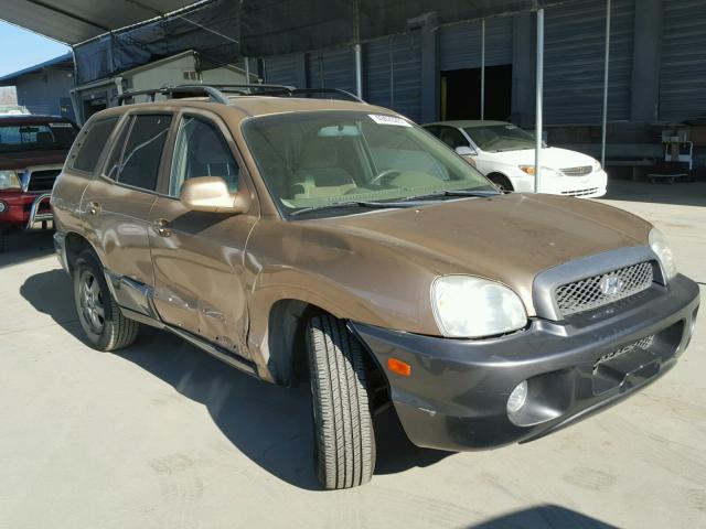 KM8SC13E34U666728 - 2004 HYUNDAI SANTA FE G GOLD photo 1