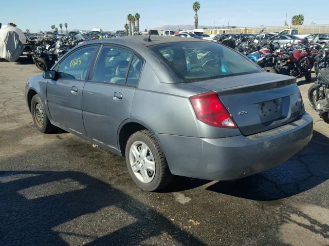 1G8AJ58F07Z206068 - 2007 SATURN ION LEVEL GRAY photo 3