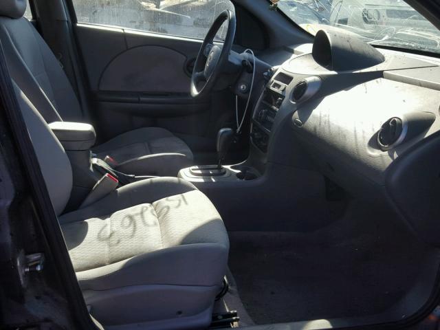 1G8AJ58F07Z206068 - 2007 SATURN ION LEVEL GRAY photo 5