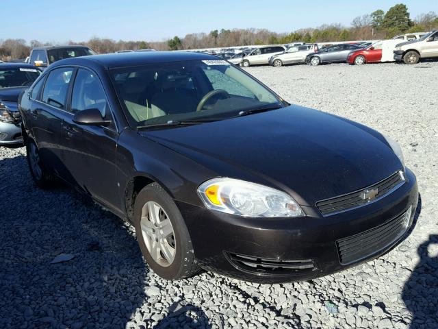 2G1WB58K481297550 - 2008 CHEVROLET IMPALA LS BLACK photo 1