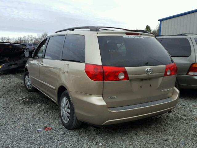 5TDZA23C86S462656 - 2006 TOYOTA SIENNA CE TAN photo 3