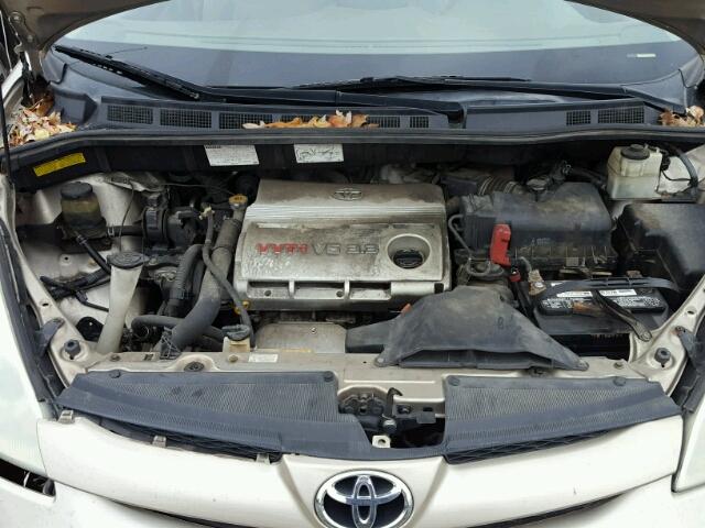 5TDZA23C86S462656 - 2006 TOYOTA SIENNA CE TAN photo 7