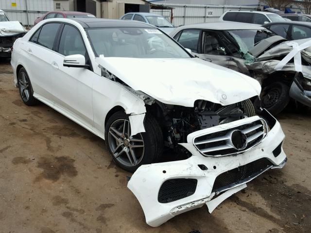 WDDHF9BB8EB061182 - 2014 MERCEDES-BENZ E 550 4MAT WHITE photo 1