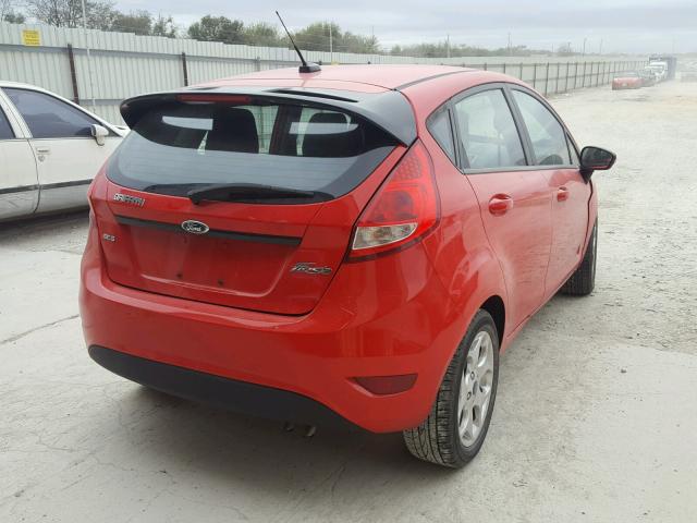 3FADP4FJXCM102496 - 2012 FORD FIESTA SES RED photo 4