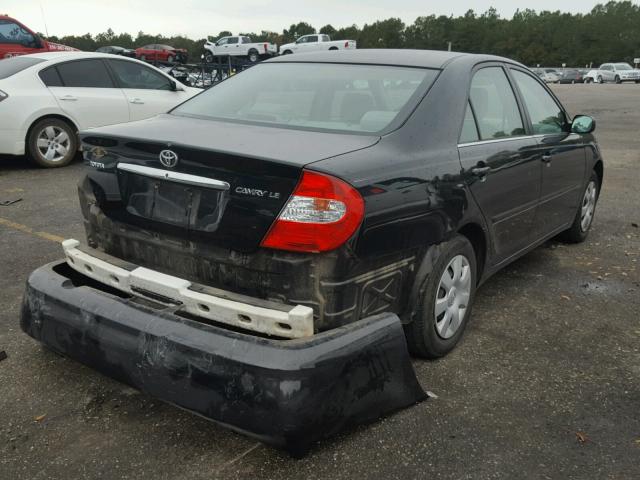 4T1BE32KX3U213606 - 2003 TOYOTA CAMRY LE შავი ფოტო 4