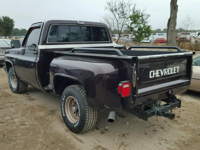 2GCDC14HXG1198163 - 1986 CHEVROLET C10 BURGUNDY photo 3