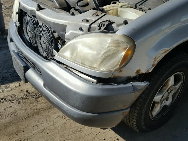 4JGAB54E6XA129877 - 1999 MERCEDES-BENZ ML 320 SILVER photo 9