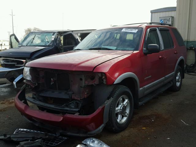 1FMZU73W82UB28756 - 2002 FORD EXPLORER X RED photo 2