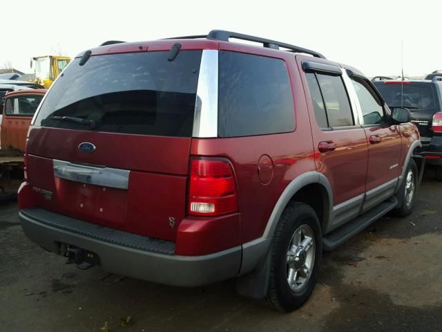 1FMZU73W82UB28756 - 2002 FORD EXPLORER X RED photo 4