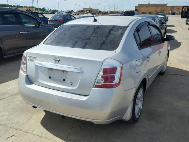 3N1AB6AP2AL639193 - 2010 NISSAN SENTRA 2.0 SILVER photo 4