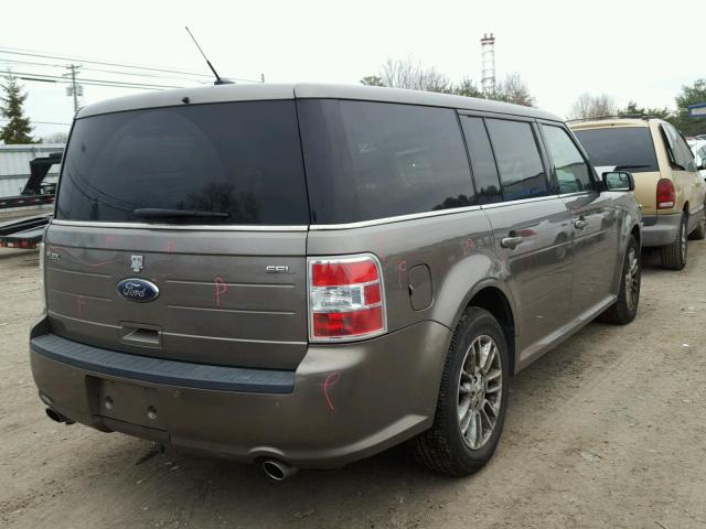 2FMGK5C8XDBD38559 - 2013 FORD FLEX SEL GRAY photo 4