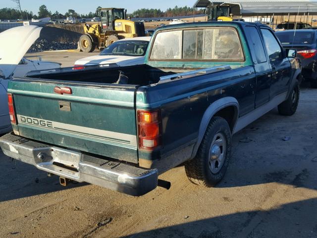 1B7GL23X0SS109835 - 1995 DODGE DAKOTA BLUE photo 4