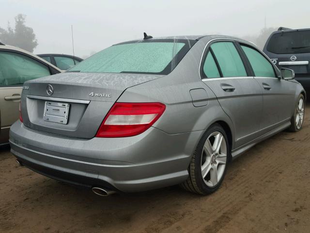 WDDGF8BB7AR090437 - 2010 MERCEDES-BENZ C 300 4MAT GRAY photo 4