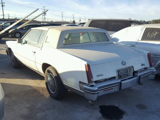 1G6EL5788FE658041 - 1985 CADILLAC ELDORADO WHITE photo 3